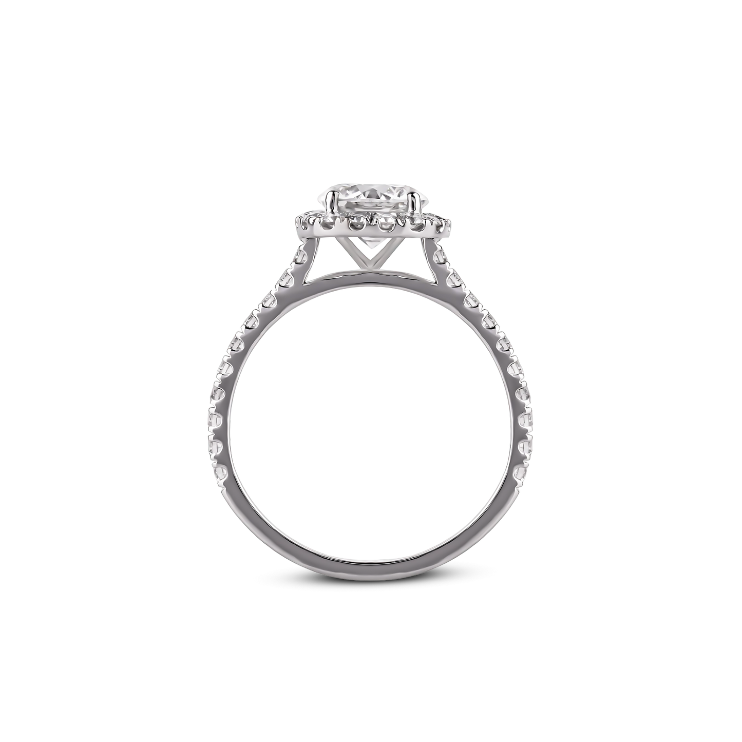 Diamond Ring With 14kt White Gold