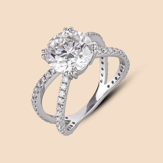 Diamond Ring 14kt White Gold