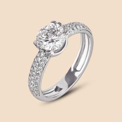 Diamond Ring 14kt White Gold