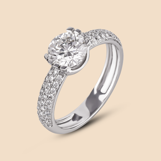 Diamond Ring 14kt White Gold