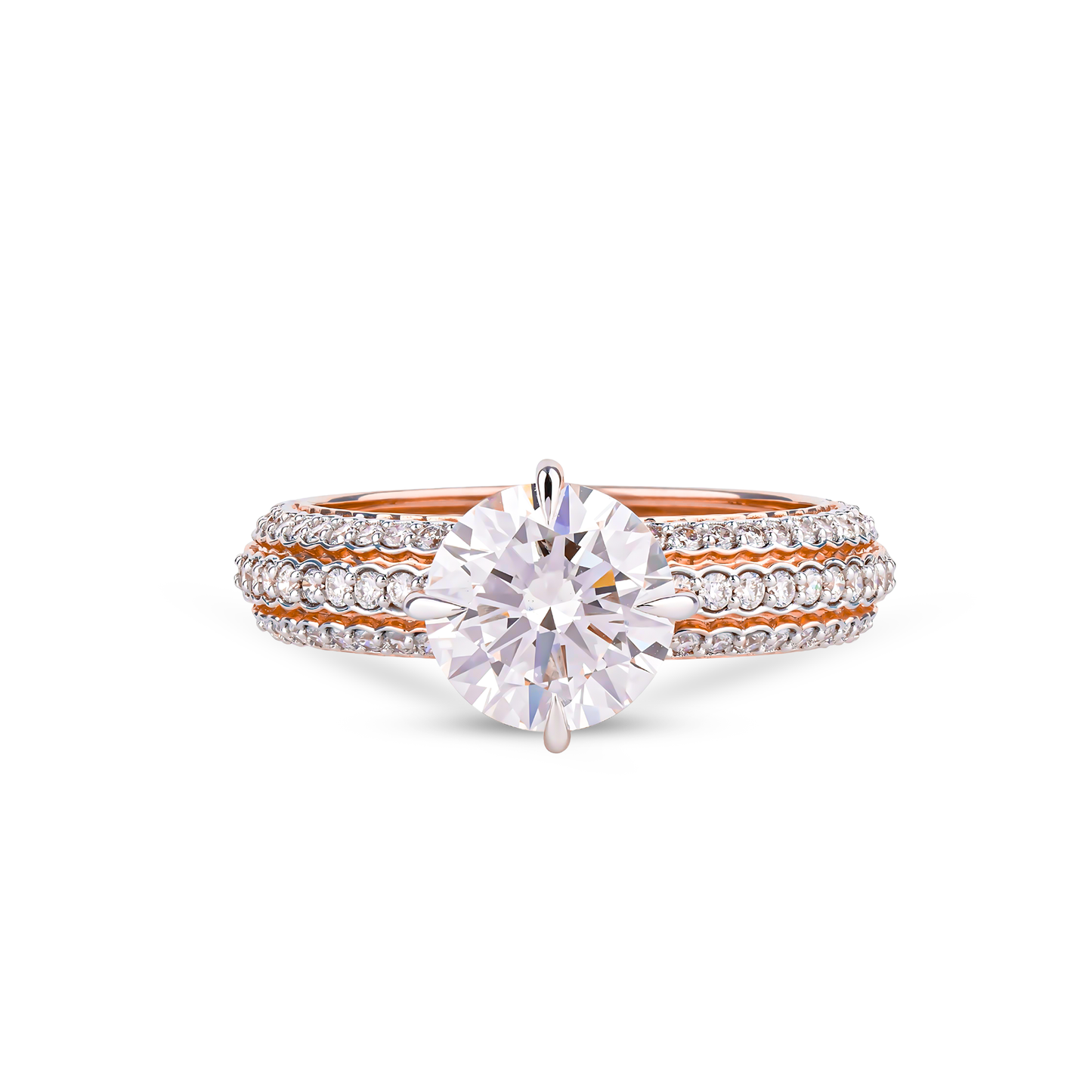 Diamond Ring 14kt Rose Gold