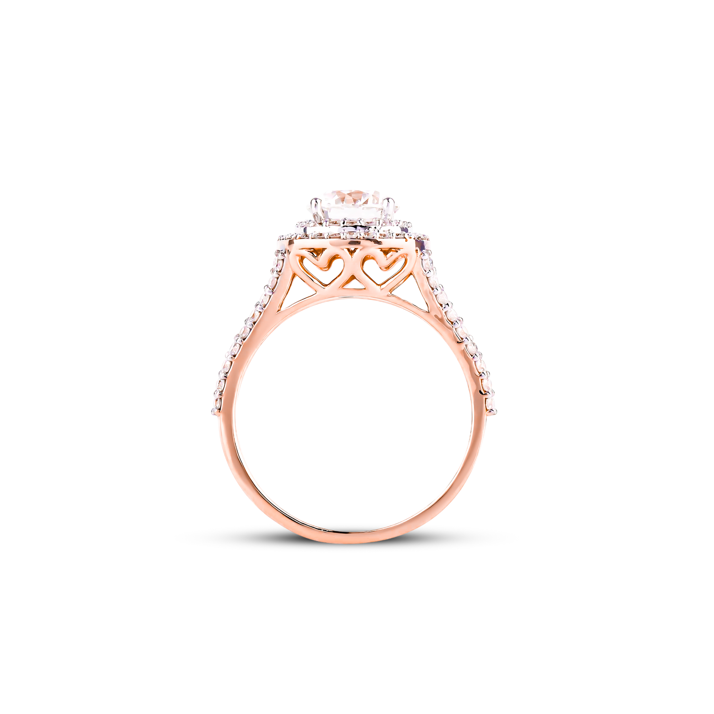 Diamond Ring 14kt Rose Gold