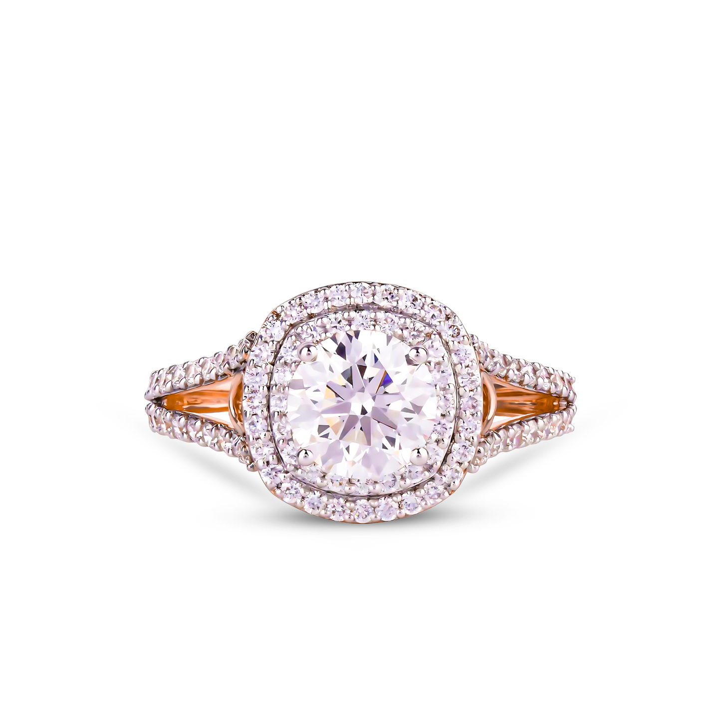 Diamond Ring 14kt Rose Gold