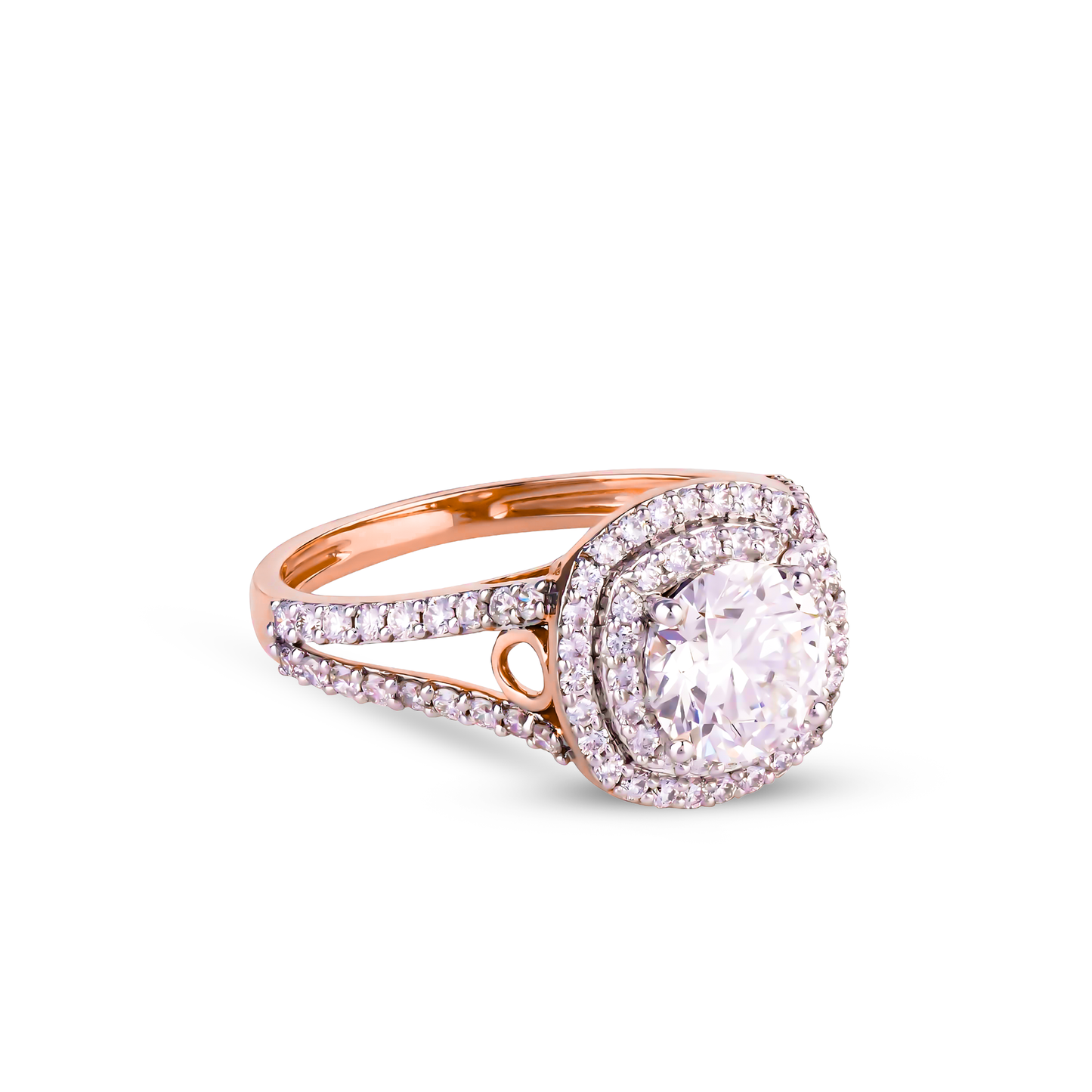 Diamond Ring 14kt Rose Gold