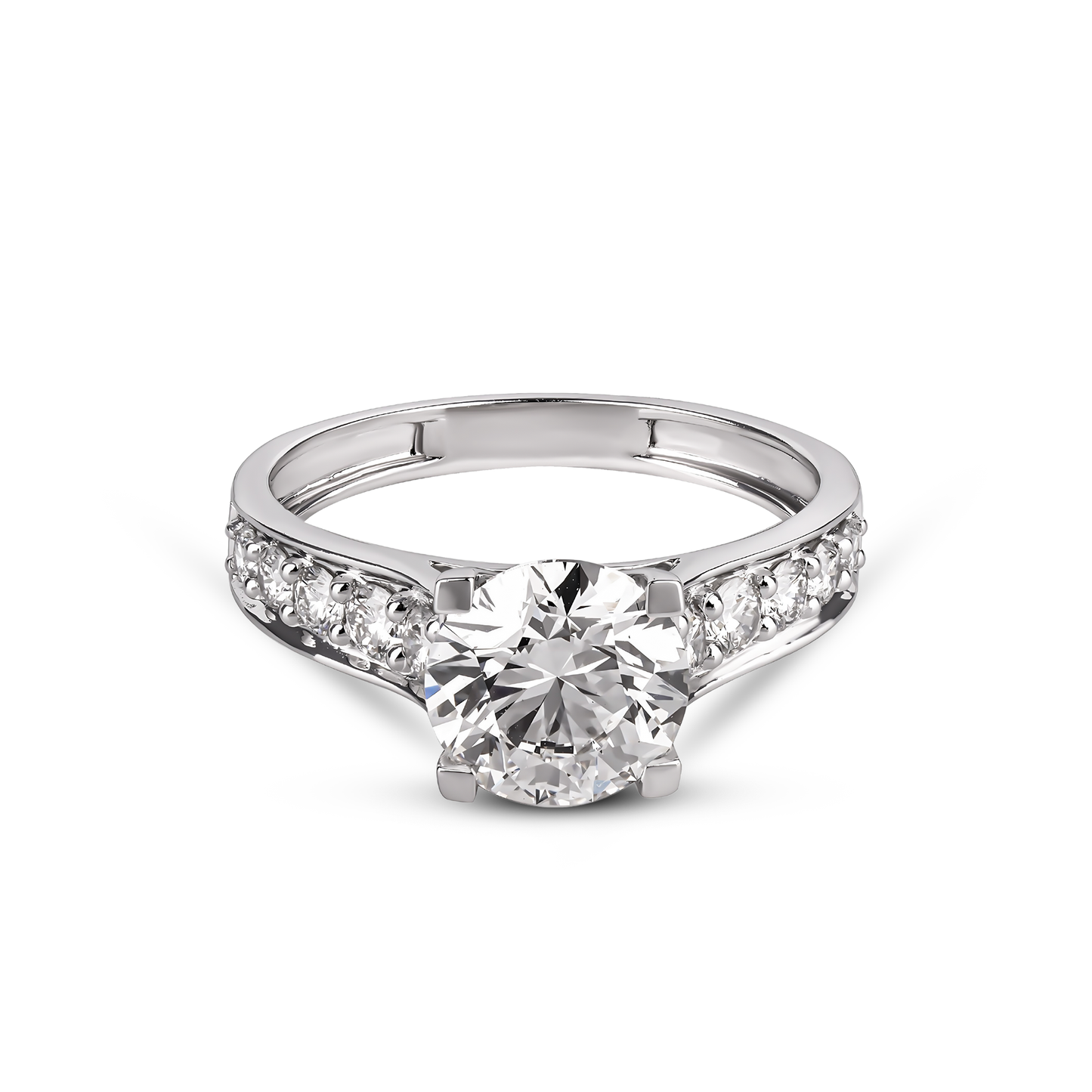 Diamond Ring 14KT White Gold