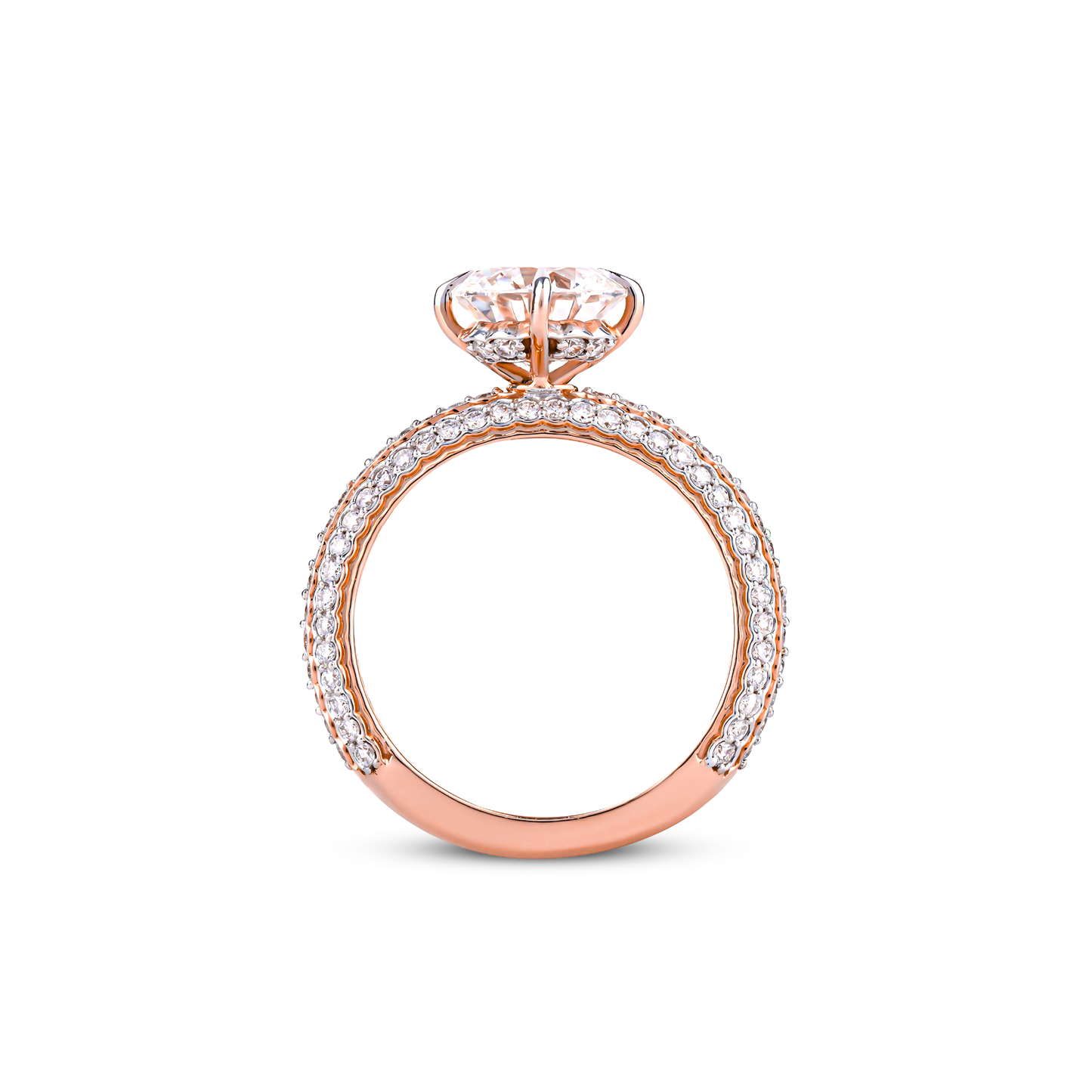 Diamond Ring 14kt Rose Gold