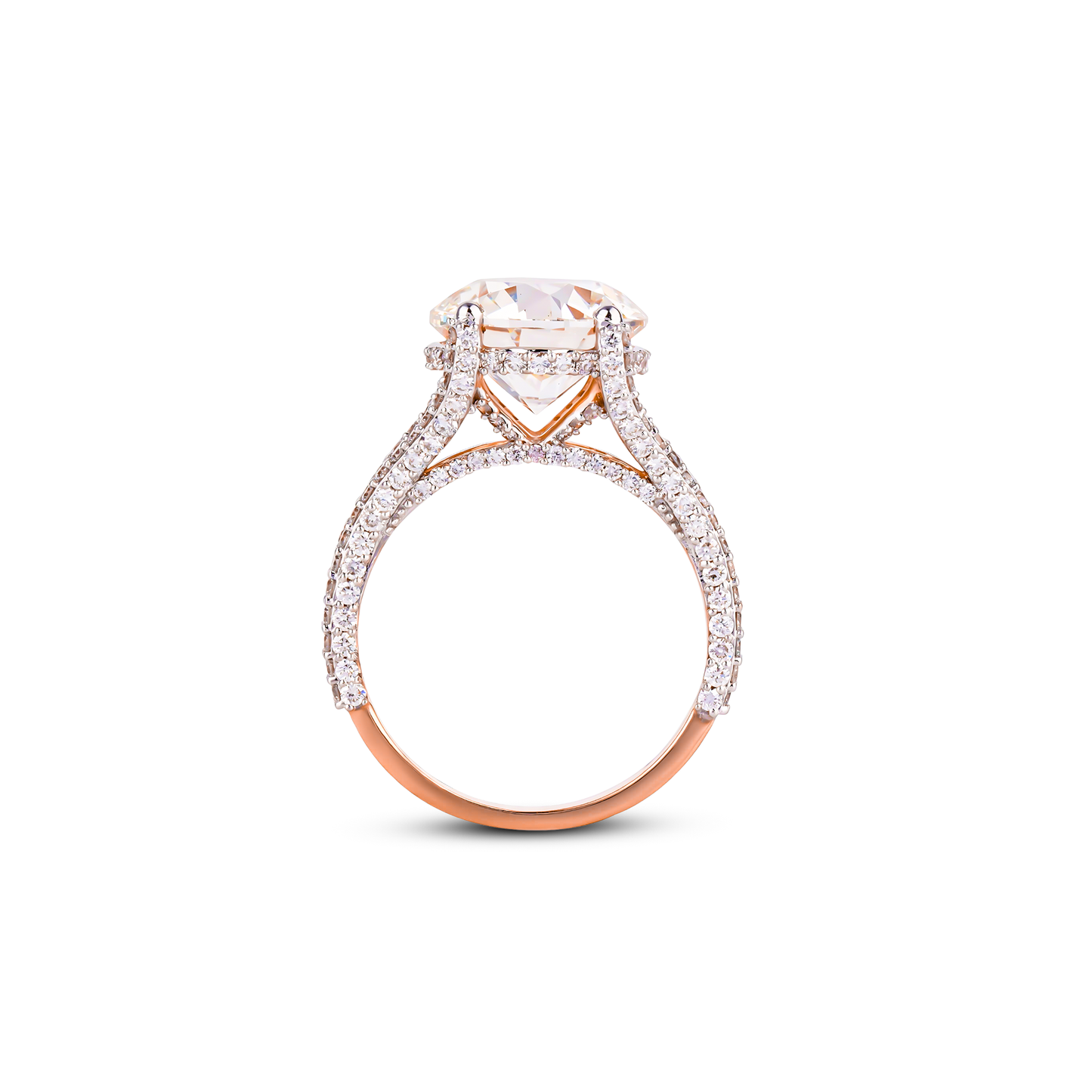 Rose Gold Diamond Ring.