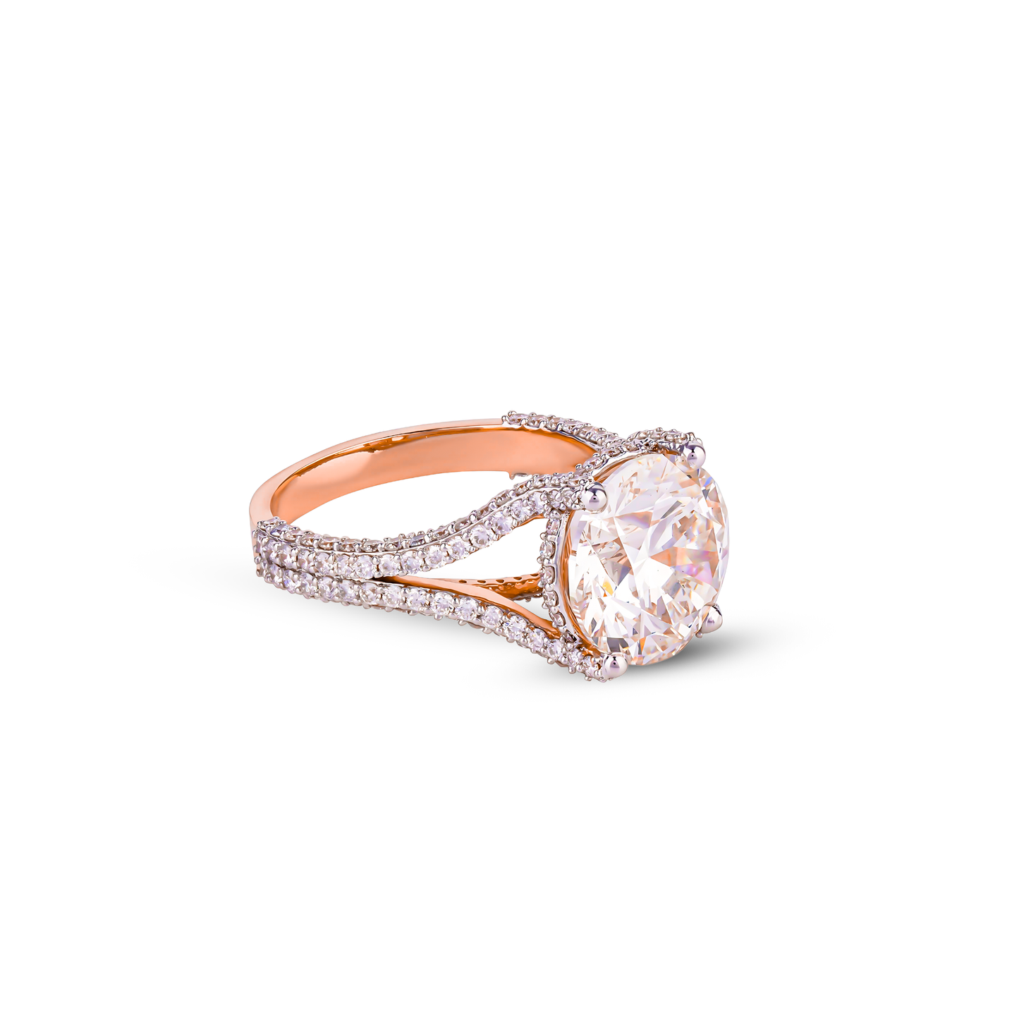 Rose Gold Diamond Ring.