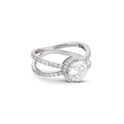 Diamond Ring 14kt White Gold