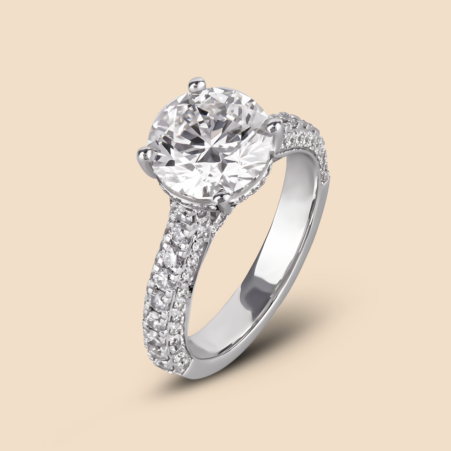 Diamond Ring 14kt White Gold