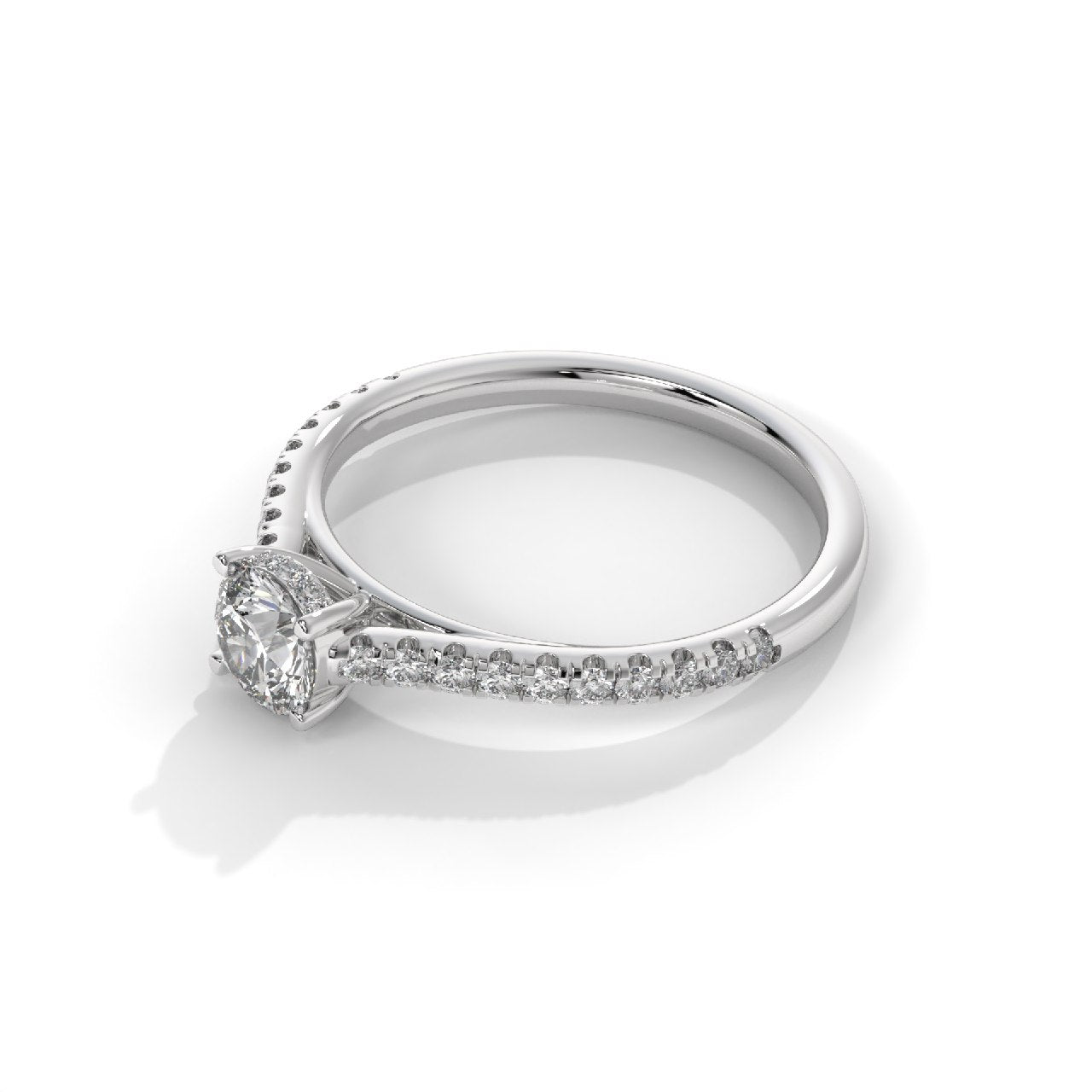 Diamond Ring 14KT White Gold