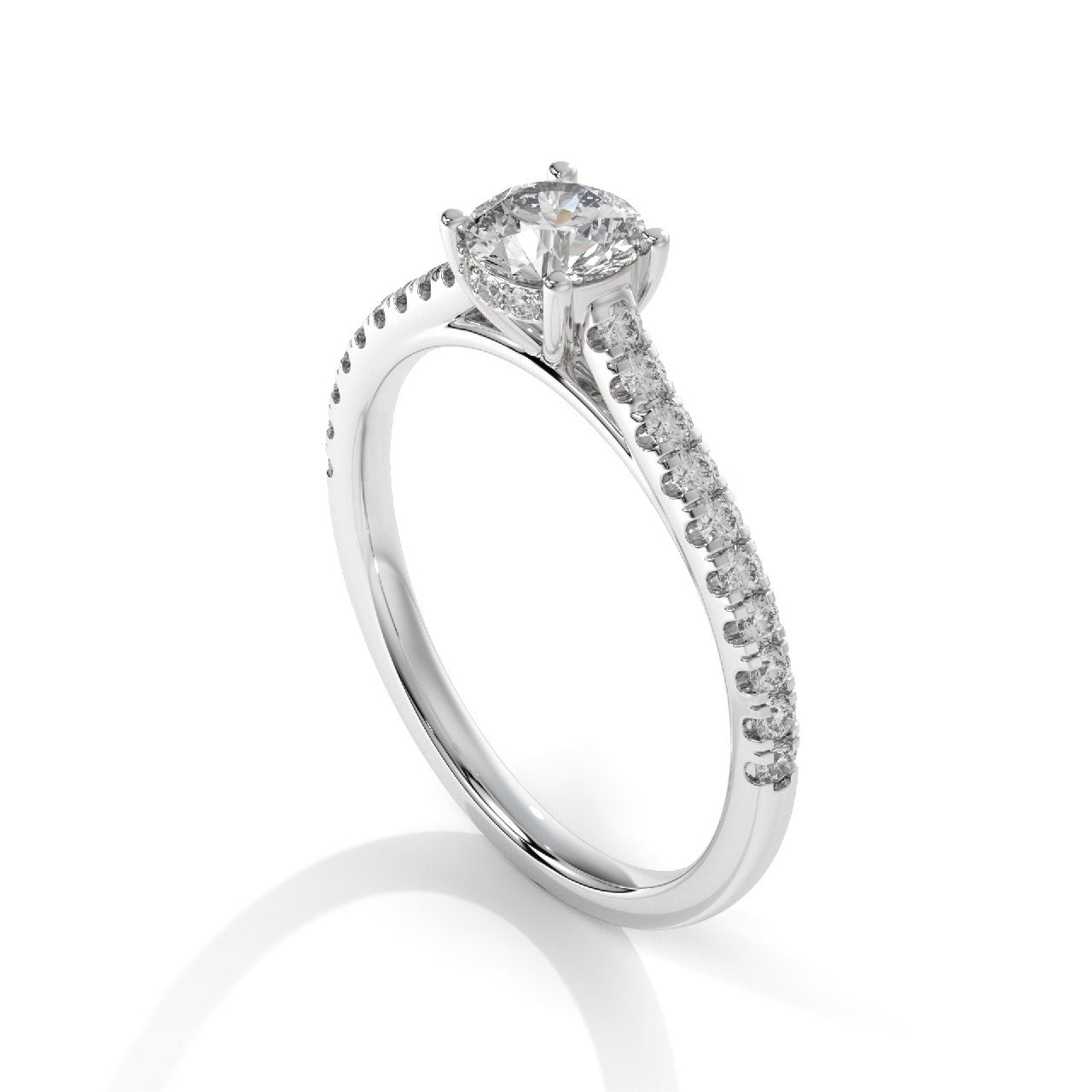 Diamond Ring 14KT White Gold